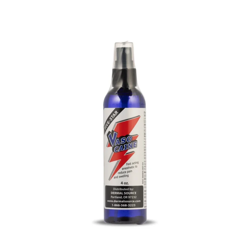 Newest 5 Stars  Vasocaine  Numbing Spray  for Tattoo 4 OZ  Bottle